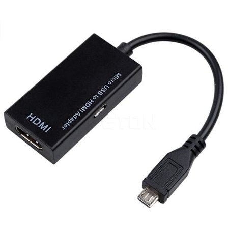 Micro-USB till HDMI Adapter - Svart