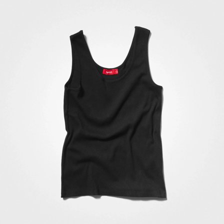 Women’s Recycled Cotton Black Tank Top, 100% Circular, X-Large