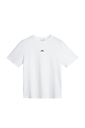 J.Lindeberg - Parcie Logo Tee - Weiss - Mann - XL