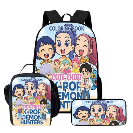 (YFL) K-Pop Demon Hunter Ryggsekk Skulderveske Lunsjveske Penal Skolesekk