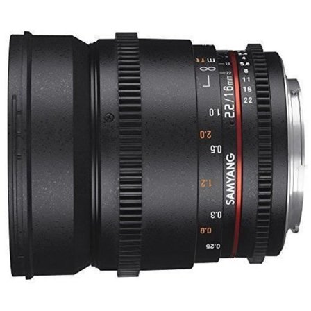 Objektiv vidvinkel - Samyang - 7543 - 16mm T2.2 - VDSLR II - APS-C