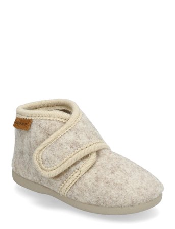 En Fant Slippers Wool Velcro - Beige - 30