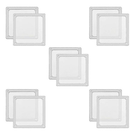 140mm Pölysuodatin, 10 kpl Magneettinen kehys PC-tuuletin Pölysuodatinverkko PC-jäähdytin Suodatin Pölytiivis PVC-suoja Tietokonetuuletinritilä - 