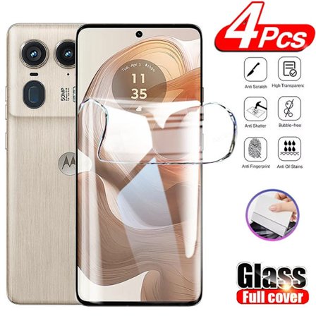 4 st HD Böjd Hydrogel Film kompatibel Motorola Edge 50 40 30 20 50 Ultra Fusion Moto X50 Ultra Skärmskydd kompatibla Moto Edge 50 Pro