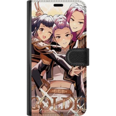 Kompatibelt Plånboksfodral till OnePlus OnePlus Nord 2T K-Pop Demon Hunters guld svart anime trio kpop e-sport inspirerad design kraftfull stil