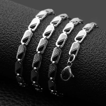 Välj Bland Flera Modeller Halsband Kedjor I Silver För Män Silver One Size