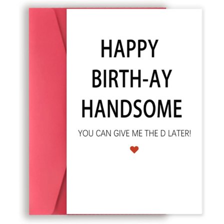 Fødselsdagskort til ham, sjovt fødselsdagskort til mænd, tillykke med fødselsdagskort til mand, kæreste, forlovede, frækt fødselsdagskort til mand