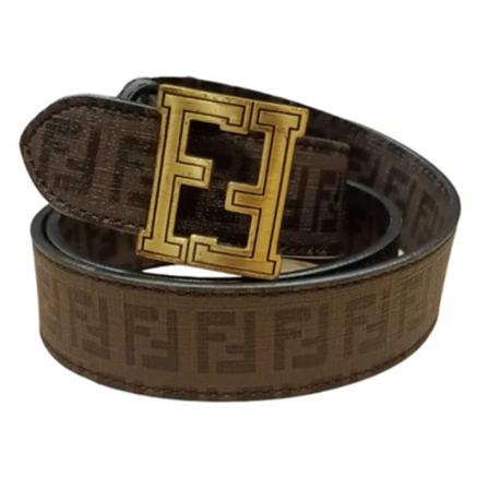 Fendi Vintage, Pre-owned Leather belts Bruin, Dames, Maat:ONE Size,leer