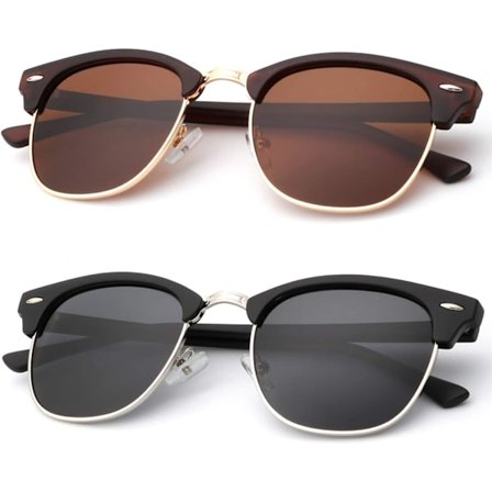 Polarisoidut aurinkolasit miehille ja naisille puolireunattomat kehykset ajolasit 100% UV-suoja