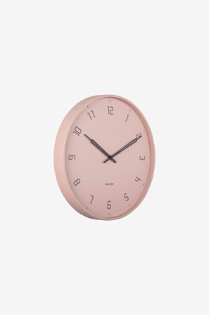 Karlsson - Veggklokke Stark - Rosa - Veggklokker & bordklokker - Fra Homeroom