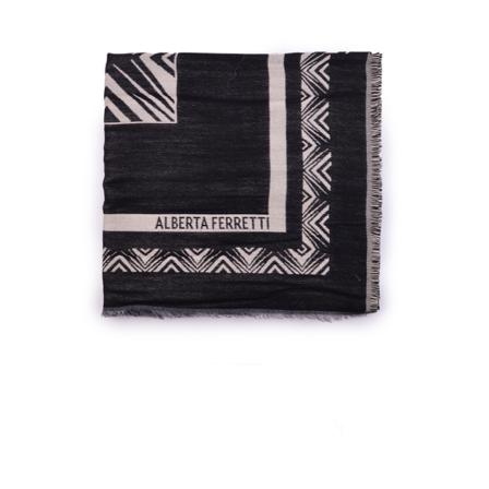 Alberta Ferretti, Silky Scarves Zwart, Dames, Maat:ONE Size