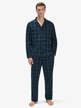 John Henric Men's Ensemble de Pyjamas Vert Nathan Size M