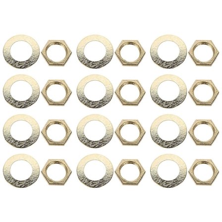 1 Setti Vaihto Kvartsi Kellon Osat Aluslevyt Kiinnitysmutteri Kellokoneiston Vaihtosarja Kvartsi Kellon Osat DIY-kokoonpanoon ja Korjaukseen