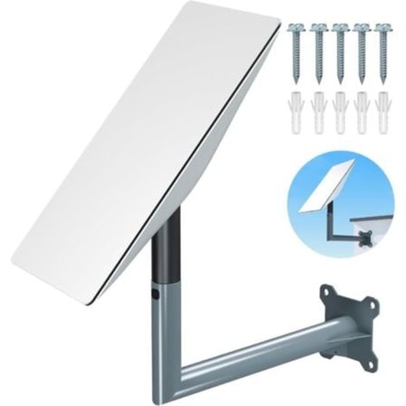 Starlink Beslag, Starlink Monteringssæt til Starlink Satellit Internet Kit, Lang Tagstang Vægbeslag til Starlink, Kompatibel med V2 Rektangulær Dis