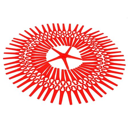 100-pack Elektriska trimmerblad för Einhell GE-CT18 Li Solo, BG-CT Einhell 18 Li, RG-CT Einhell 18/1 Li, GE-CT Einhell 18 Li K