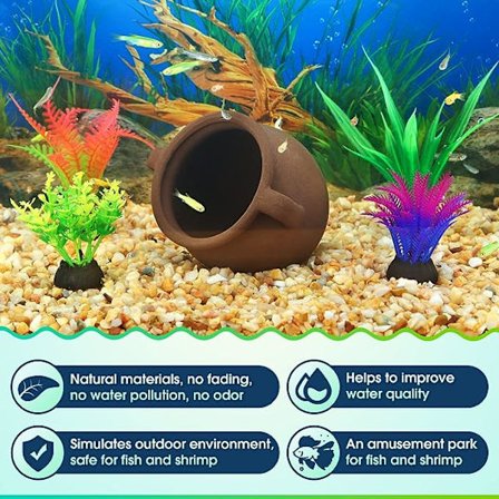 Akvarium fiske tank hule dekorasjon, beta, ciklide, reker skjult hule dekorasjon