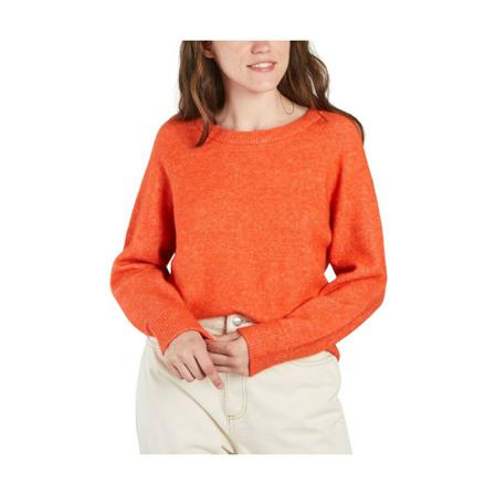 Samsøe Samsøe, Nor o-n short 7355 alpaca and merino wool sweater Pomarańczowy, Kobieta, Rozmiar: S