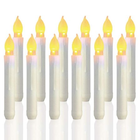 12pcs Flameless Led Taper Candle Lights, Battery Operated Candles
