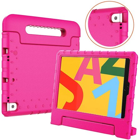 Stöttåligt barnfodral med ställ till iPad Pro 10.5, rosa
