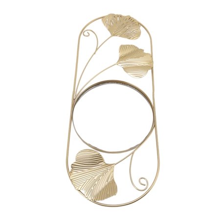 Metallilehti Seinäpeili Haalistumista Kestävä Taiteellinen Moderni Koristepeili Makuuhuoneeseen Olohuoneeseen Toimistoon