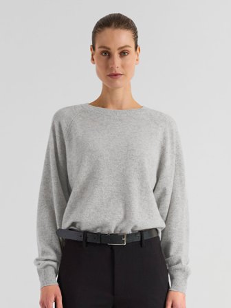 Kashmina - Kashmirgenser "Embla" - lys grå - Size L
