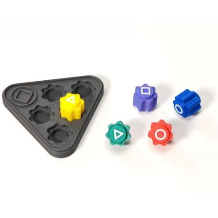 Koreansk Tradisjonelt Gonggi Spill – Stein Fangst Spillsett - Gonggi Stein Kasting Spill Inspirert av Squid Game 2 (5stk + Base)