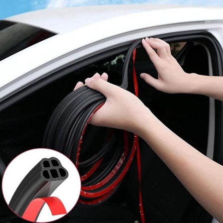 Auton oven tiiviste, 5M itseliimautuva auton oven kumitiiviste auton oven suojaukseen ikkunatiiviste eristys autoihin, veneisiin, matkailuautoihin, 