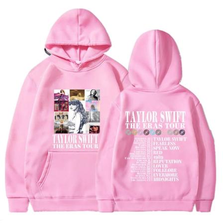 Julklapp 2023 Taylor Swift Fans Hoodie Höst och Vinter Sweatshirt herr och dam Juljacka pink S