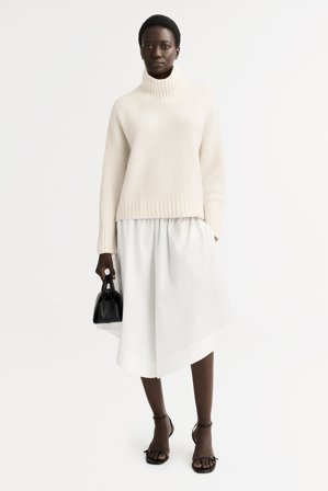 Soft Goat - Girlfriend Turtleneck - Kashmirtröja dam - XS - Feather White