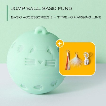 Crazy Ball Interaktivt kattelegetøj Selvbevægende killing Hoppeboldlegetøj Vibrationssensor Katte Legetøj