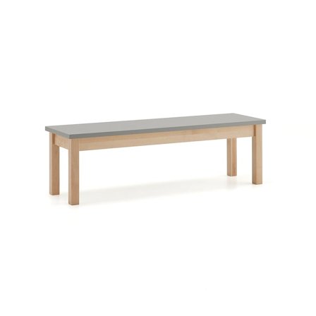 Bench seat ZET, 1200x360 mm, grey