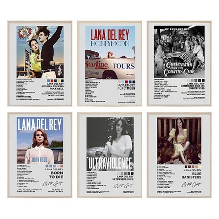 Lana Del Rey Album Poster Musikkalbum Ldr Poster For Rom Estetisk Canvas Veggkunst Soverom Decor