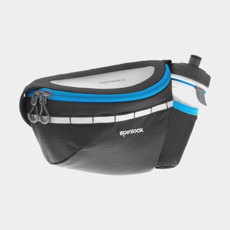 Taske til flydevest Spinlock Side Pack, 3 liter, sort + vandflaske (380 ml)