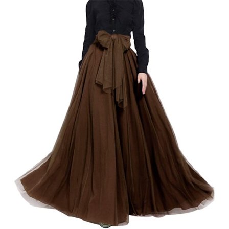 Naisten Häät Pitkä Maxi Puffy Tyllihame