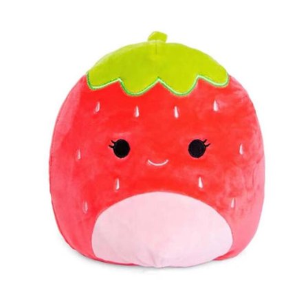 20 cm Squishmallow Kudde Plyschleksak Jordgubbe Jordgubbe W