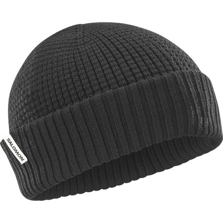 Salomon - Lue unisex Docker Beanie - Deep Black