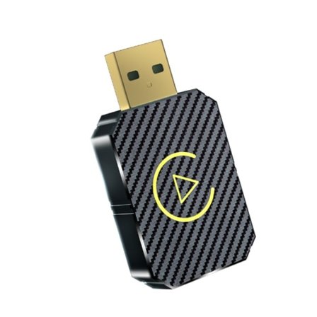 2-i-1 Trådløs CarPlay Adapter Android Auto Trådløs Adapter Smart Mini Boks USB Dongle Plug and Play WiFi Rask Tilkobling gull