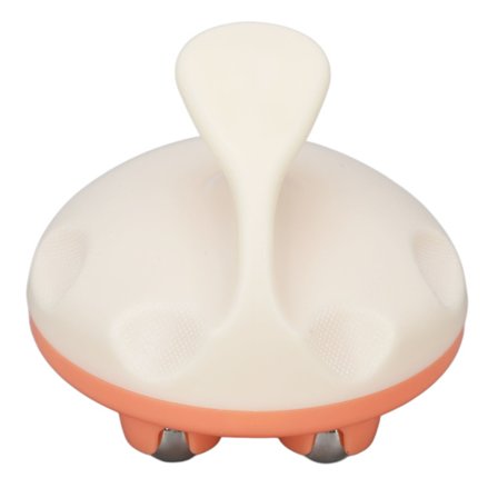 Håndholdt massageapparat 7 kugler 360 graders roterbar ABS stål bærbar kompakt rulle kugle massageapparat til massage afslapning hvid orange