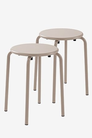 Jotex - Hocker Im 2er-pack Ecru - DINAN - Kaufe Gartenstühle und -hocker bei Jotex