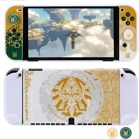 Skal för Nintendo Switch OLED Anti-Repor Stötsäker Slimmad Skydd, Tears of The Kingdom