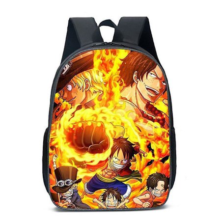 Barn Anime One Piece Ryggsäck Resväska Skola Väska Daglig Ryggsäck Axelväskor Ryggsäck Gåvor