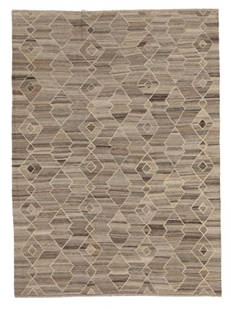 Kelim Ariana Vloerkleed Handgeweven 259X353 Bruin/Oranje Afghanistan