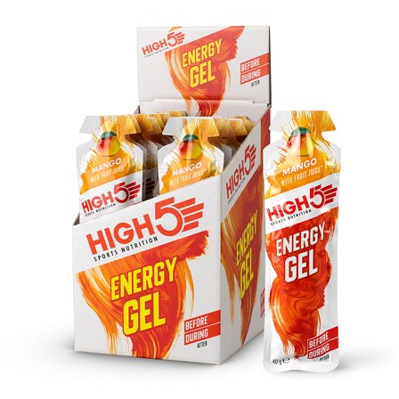 High5 Energy Gel Mango 40 g, Sport & Velvære, Protein & Energi, Energigel