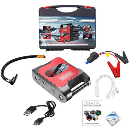 Bil Power HöghastighetsbatteriförstärkningsladdareStartenhet Effektiv säkerhetsficklampa