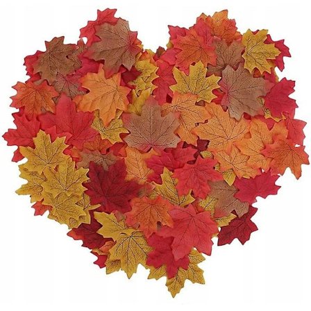 150 st Konstgjorda Höstlöv Lönnlöv