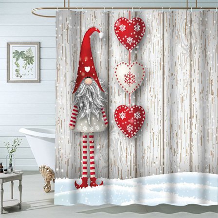 Julklappsduschdraperi Praktisk Badrumsjuldekoration Duschdraperi 180*180