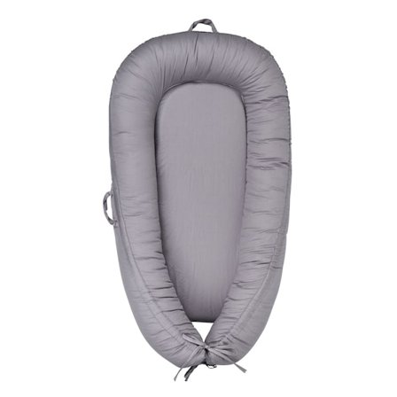 Babynest - Vendbart trekk i økologisk bomull og myk velur - Newb