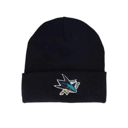 American Needle - NHL Svart cuff Beanie - San Jose Sharks Terrain Knit Solid Black Cuff @ Hatstore
