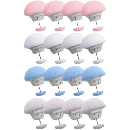 16 stykker Lagen Clips Dyne Pudebetræk Tekstil Filt Fikseret Spænde En Knap Oplåsning Skridsikre Griber Tilbehør til