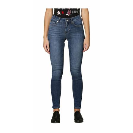 Liu Jo, skinny jeans Blauw, Dames, Maat:W33,polyester